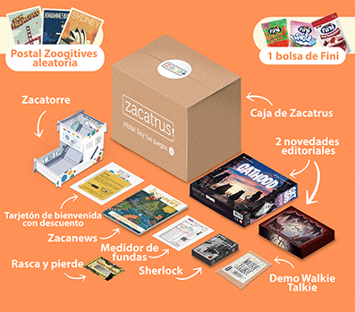 Ejemplo de caja Zaca+ y contenidos